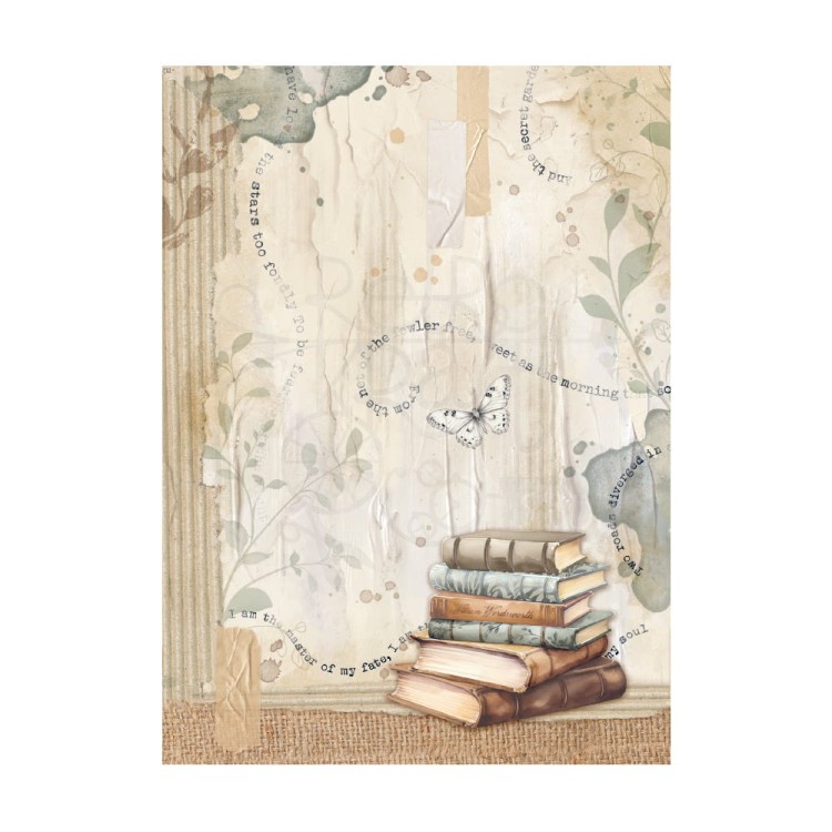 Papier ryżowy A6 Create Happiness Secret Diary Backgrounds tła - zestaw 8szt DFSAK6020 Stamperia