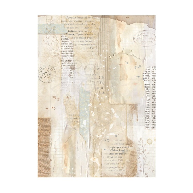 Papier ryżowy A6 Create Happiness Secret Diary Backgrounds tła - zestaw 8szt DFSAK6020 Stamperia