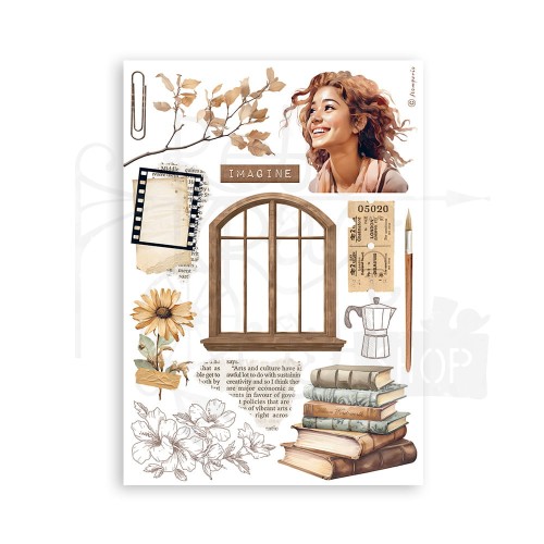 Papier washi A5 Create Happiness Secret Diary SBW04 Stamperia