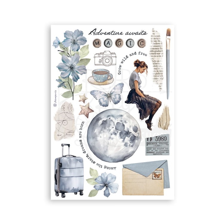 Papier washi A5 Create Happiness Secret Diary SBW04 Stamperia