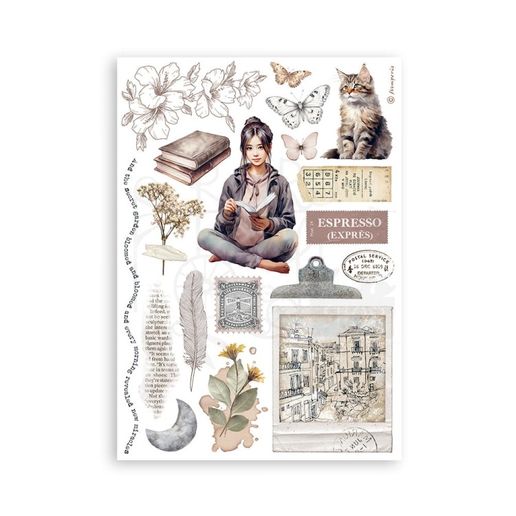 Papier washi A5 Create Happiness Secret Diary SBW04 Stamperia