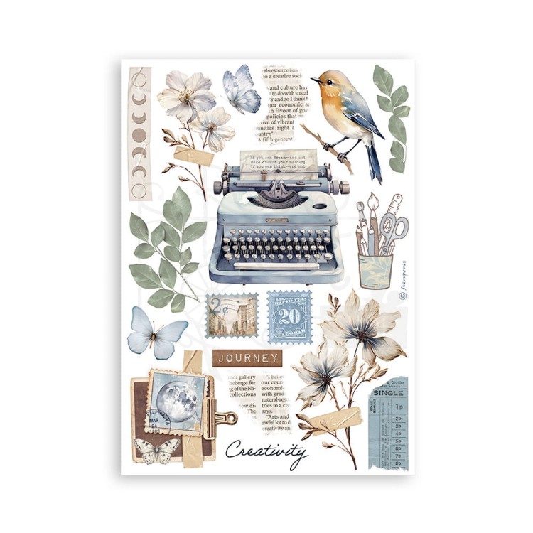 Papier washi A5 Create Happiness Secret Diary SBW04 Stamperia