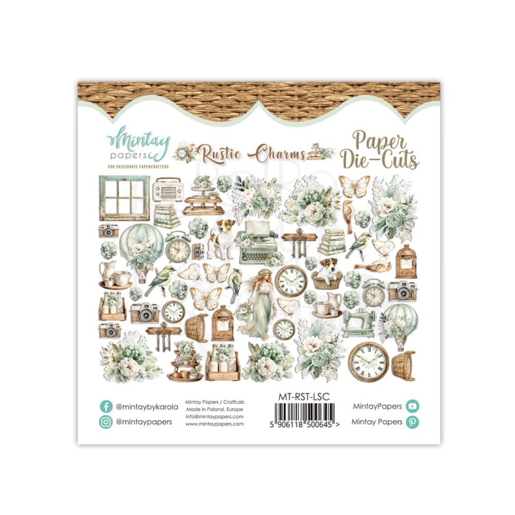 Kształty papierowe ozdoby Die Cuts Rustic Charms MT-RST-LSC Minaty
