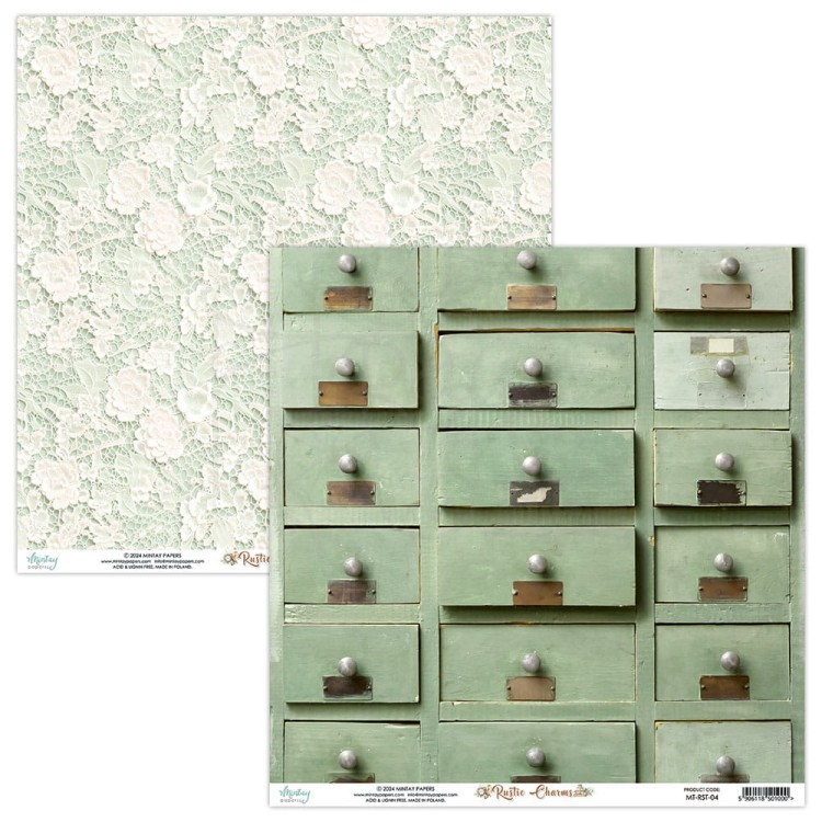 Zestaw papierów do scrapbookingu 30x30 Rustic Charms MT-RST-07 Minaty