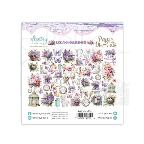 Kształty papierowe ozdoby Die Cuts Lilac Garden MT-LIL-LSC Minaty