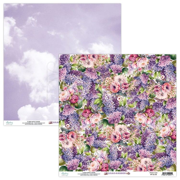 Zestaw papierów do scrapbookingu 30x30 Lilac Garden MT-LIL-07 Minaty