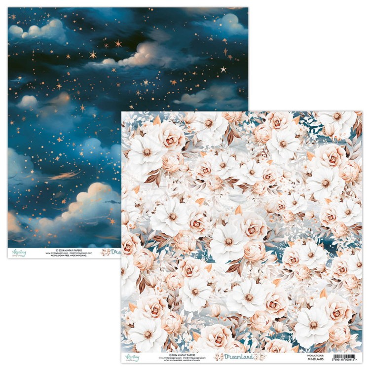 Zestaw papierów do scrapbookingu 30x30 Dreamland MT-DLA-07 Minaty