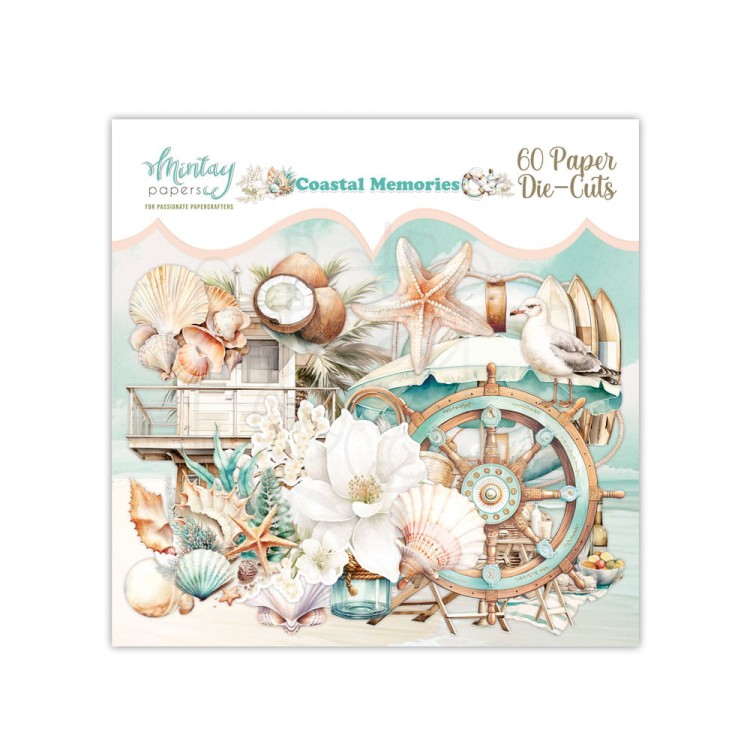 Kształty papierowe ozdoby Die Cuts Coastal Memories MT-COA-LSC Minaty