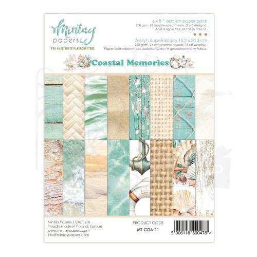 Kształty papierowe ozdoby Die Cuts Coastal Memories MT-COA-LSC Minaty