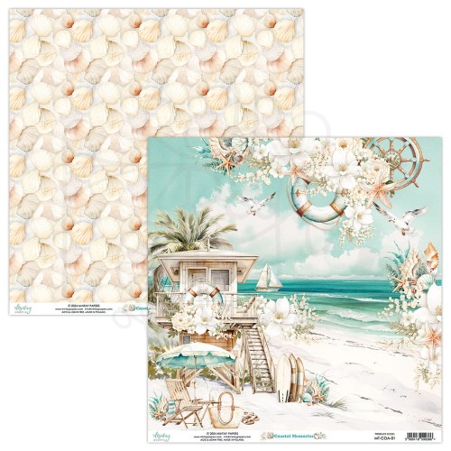 Zestaw papierów do scrapbookingu 30x30 Coastal Memories MT-COA-07 Minaty