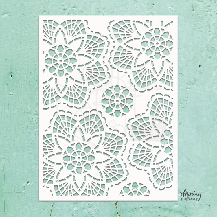 Szablon maska 15x20 Diamond Pattern Romby MTK-STEN-36 Mintay Kreativa