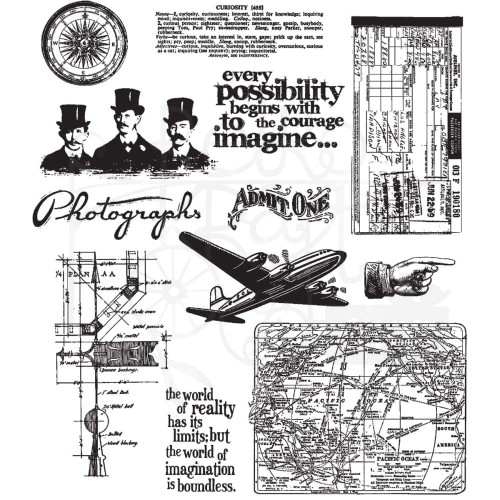 Stempel gumowy kauczukowy Warehouse District CMS-LG124 Tim Holtz Stampers Anonymous
