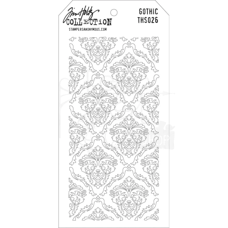 Szablon maska 12x22cm Gothic THS026 Tim Holtz Stampers Anonymous