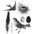 Stempel gumowy kauczukowy Bird Feather CMS180 Stampers Anonymous
