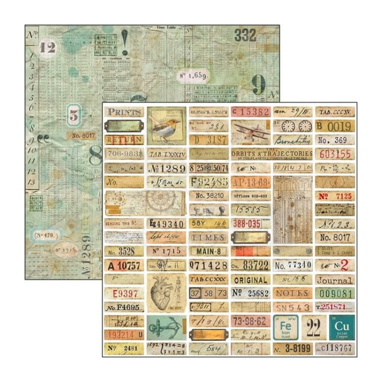 Papier do scrapbookingu 30x30 Sign of the Times Labels CBSS155 Ciao Bella
