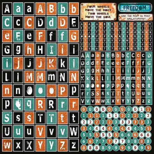 Zestaw papierów do scrapbookingu 30x30 Collateral Rust 8 arkuszy CBT026 Ciao Bella