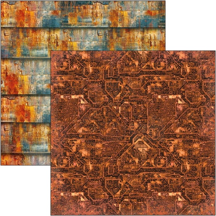 Zestaw papierów do scrapbookingu 30x30 Collateral Rust 8 arkuszy CBT026 Ciao Bella