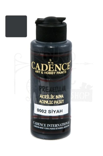 Farba akrylowa Premium czarna 120ml P0002 Cadence