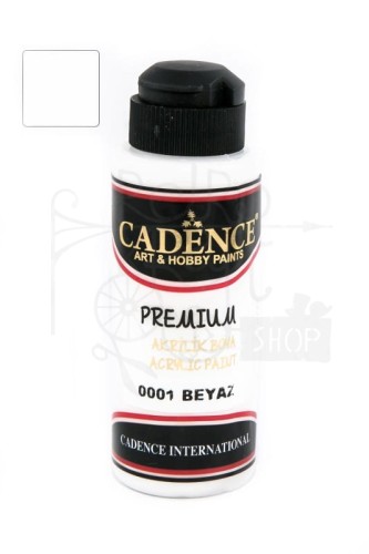 Farba akrylowa Premium biała 120ml P0001 Cadence