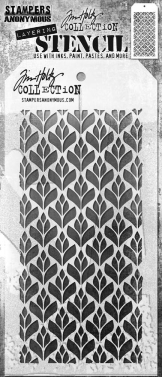 Szablon maska 12x22cm Deco Floral THS 1G63B Tim Holtz Stampers Anonymous
