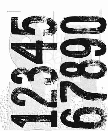 Stempel gumowy kauczukowy Paint By Number CMS 1G62X Tim Holtz Stampers Anonymous
