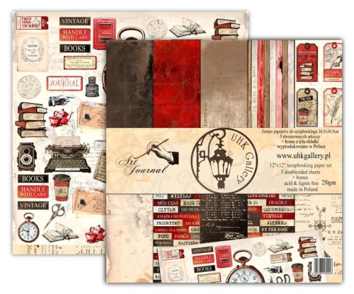 Papier do scrapbookingu 30x30 Art Journal - okładka UHK Gallery