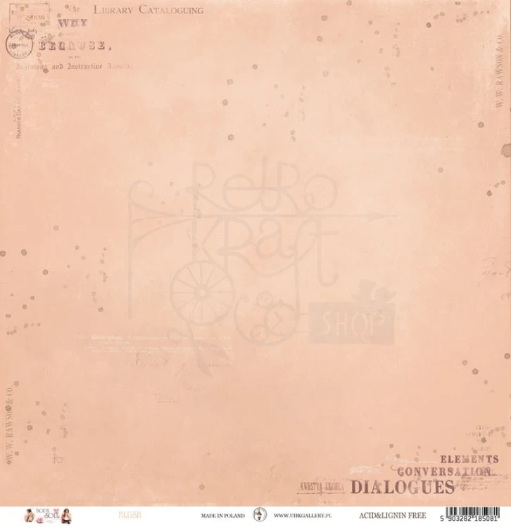 Papier do scrapbookingu 30x30 Body and Soul BLUSH UHK Gallery