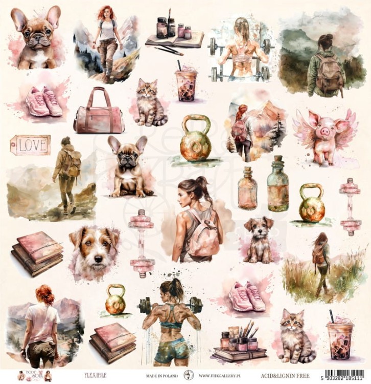 Papier do scrapbookingu 30x30 Body and Soul FLEXIBLE UHK Gallery