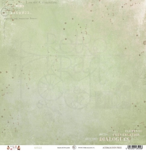 Papier do scrapbookingu 30x30 Body and Soul NATURE UHK Gallery