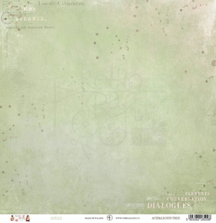 Papier do scrapbookingu 30x30 Body and Soul NATURE UHK Gallery