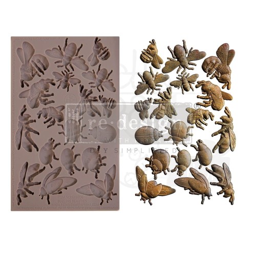 Foremka silikonowa 20x13 Buzzy Beauties Pszczoły i żuki 669706 ReDesign Prima