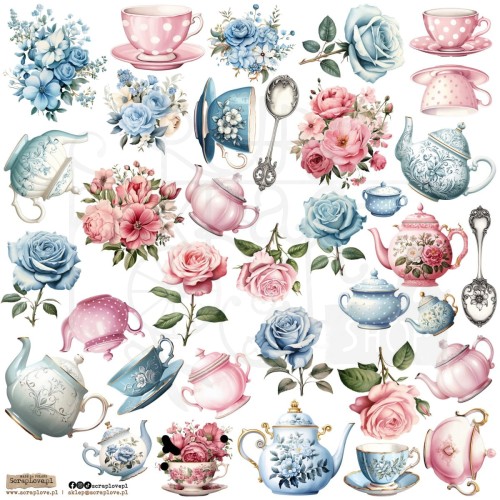Naklejki do scrapbookingu i art journalingu Tea Roses 1 ScrapLove