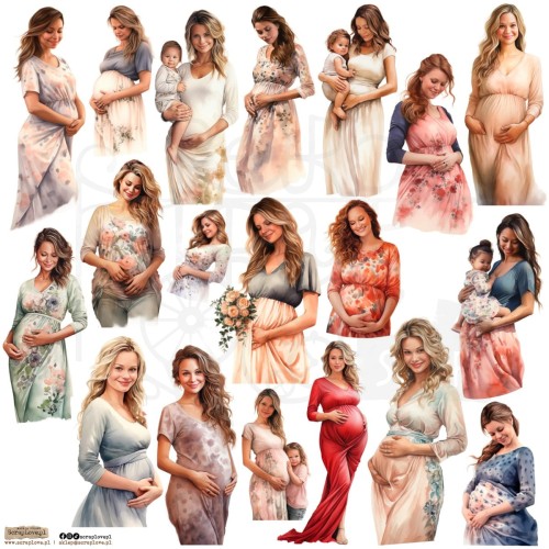 Naklejki do scrapbookingu i art journalingu Pregnancy ScrapLove