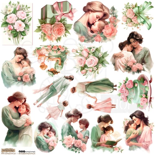 Naklejki do scrapbookingu i art journalingu Mama 5 ScrapLove