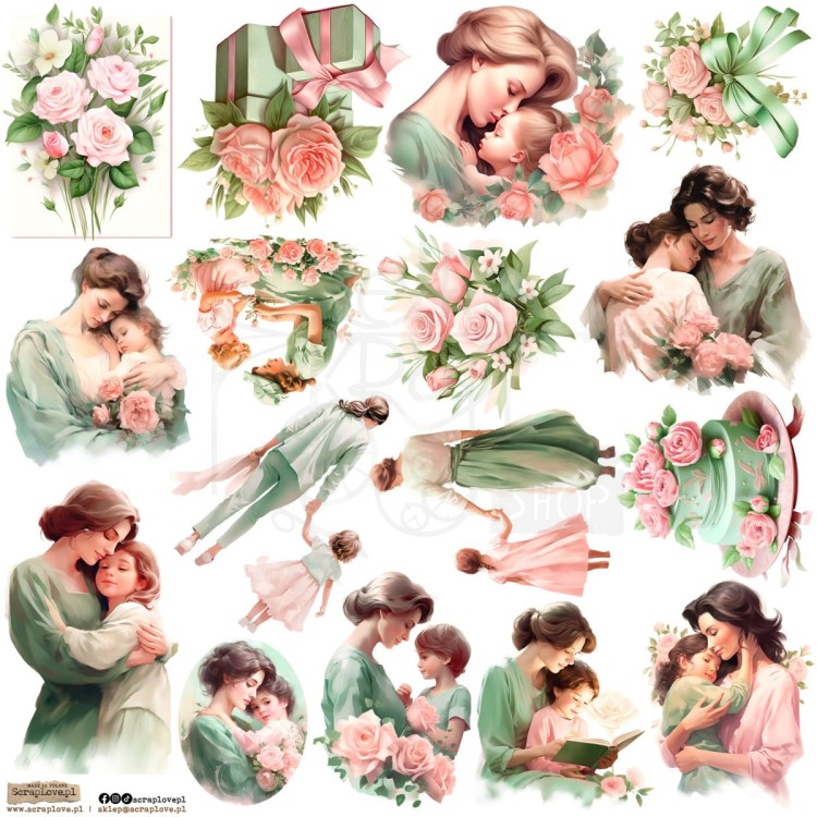 Naklejki do scrapbookingu i art journalingu Mama 5 ScrapLove