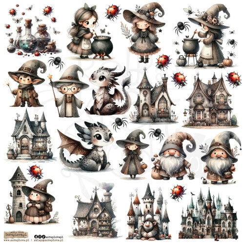 Naklejki do scrapbookingu i art journalingu Lovely Gothic 1 ScrapLove