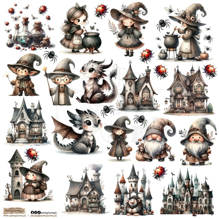 Naklejki do scrapbookingu i art journalingu Lovely Gothic 1 ScrapLove