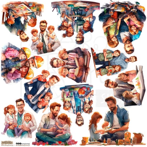 Naklejki do scrapbookingu i art journalingu Father 1 ScrapLove