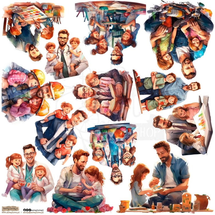 Naklejki do scrapbookingu i art journalingu Father 1 ScrapLove
