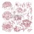 Stempel akrylowy 31x31cm Linear Floral 649159 Prima
