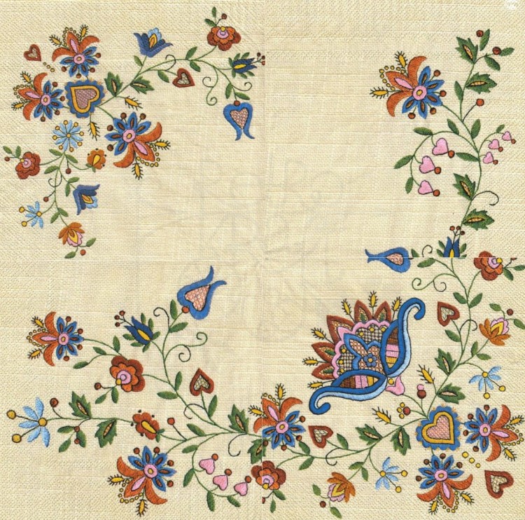 Serwetka 33x33 - Ornamenty motywy ludowe 3