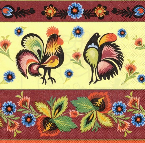 Serwetka 33x33 - Ornamenty motywy ludowe 2