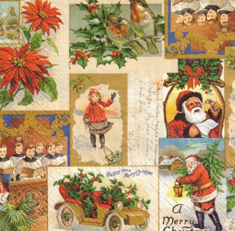 Serwetka 33x33 - Boże Narodzenie - motywy