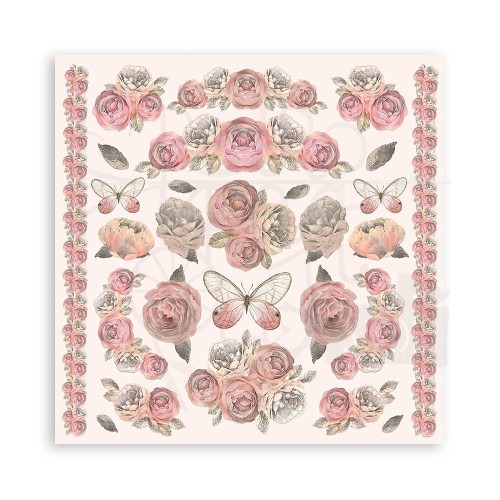 Zestaw papierów do scrapbookingu 20x20 Shabby Rose SBBS107 Stamperia