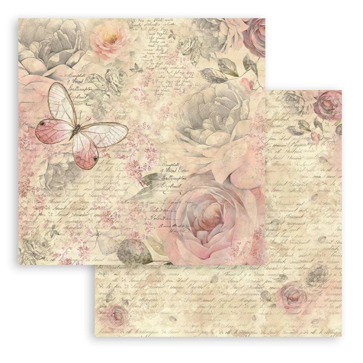 Zestaw papierów do scrapbookingu 20x20 Shabby Rose SBBS107 Stamperia