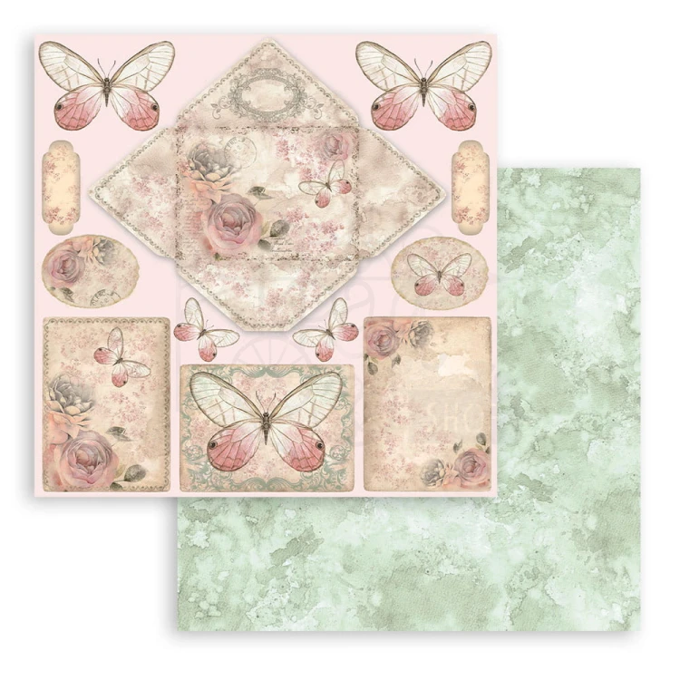 Zestaw papierów do scrapbookingu 20x20 Shabby Rose SBBS107 Stamperia
