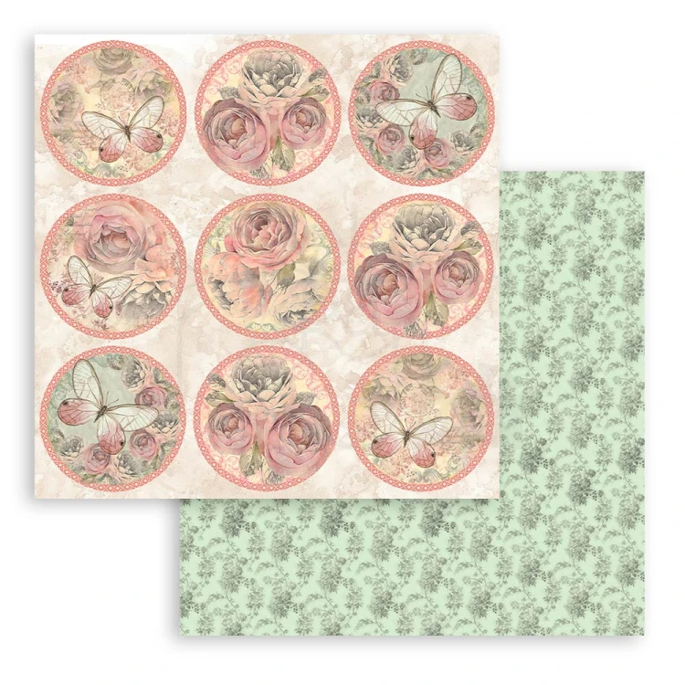 Zestaw papierów do scrapbookingu 20x20 Shabby Rose SBBS107 Stamperia