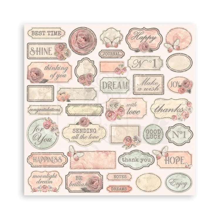 Zestaw papierów do scrapbookingu 20x20 Shabby Rose SBBS107 Stamperia