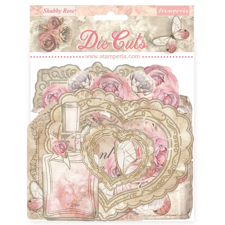 Ozdoby kształty tekturowe Die Cuts Shabby Rose DFLDC99 Stamperia