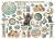 Ozdoby kształty tekturowe Die Cuts Fortune DFLDC98 Stamperia